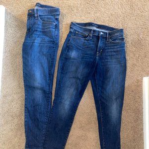 Two Pairs of Lucky Brand Midrise Skinny Jeans